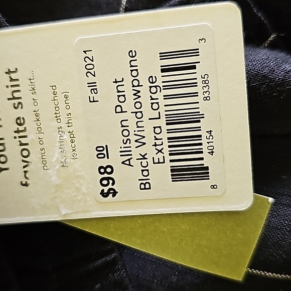 Marine layer Allison Pant in Black Windowpane - Picture 7 of 9